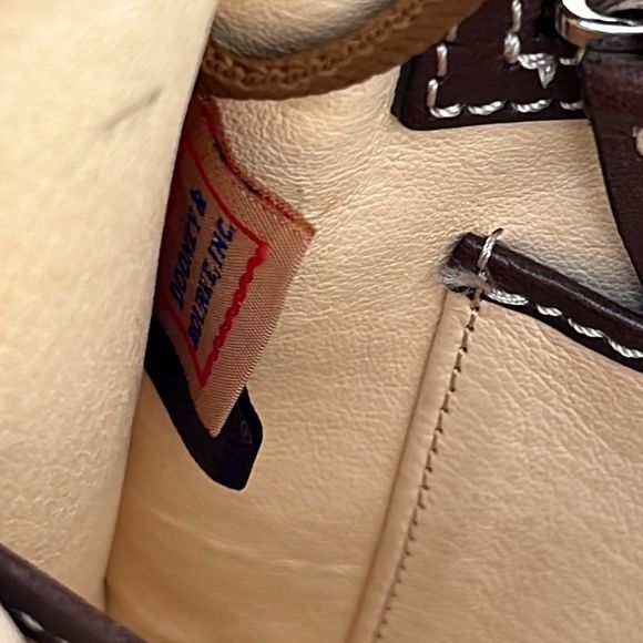 Dooney & Bourke brown leather shoulder bag purse - Picture 12 of 15